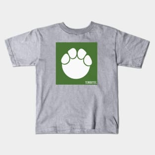 green square tembotee print Kids T-Shirt
